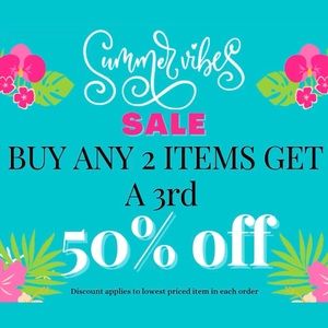 🎈SUMMER SALE! BUY 2 GET A 3rd 50% OFF! Clearance